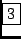 \fbox{3}